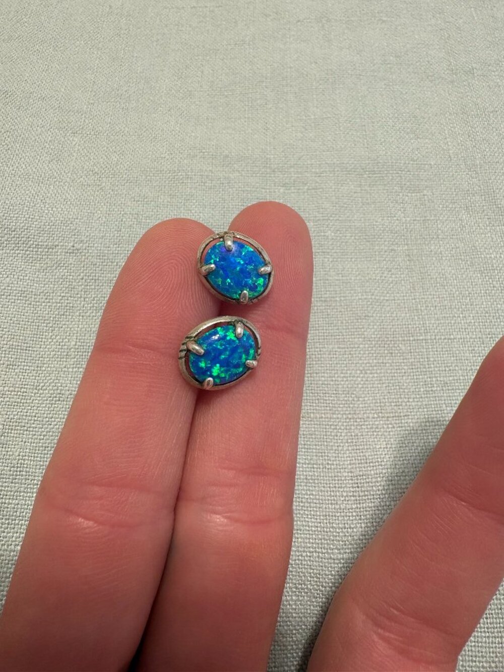 Turquoise Silver Earrings